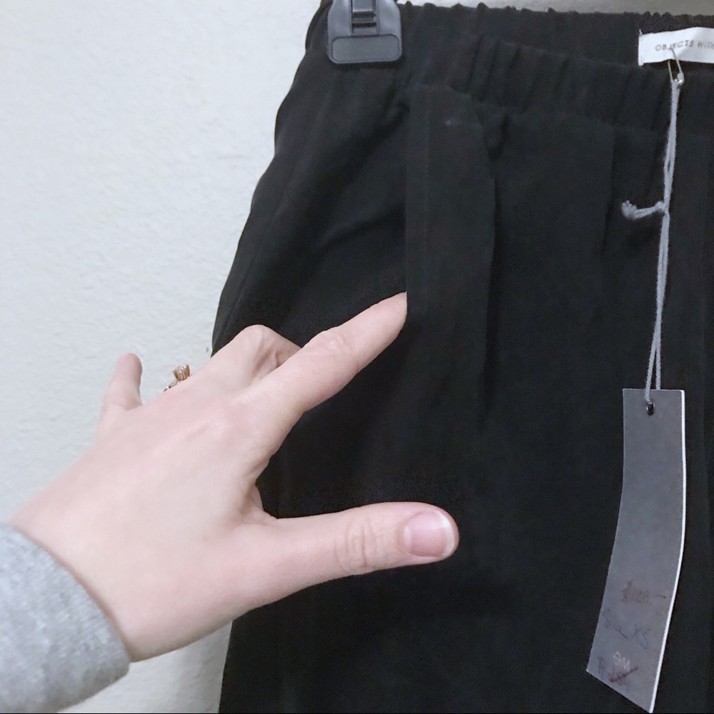 Nwt Objects Without Meaning Ankle Pants Black - image 5